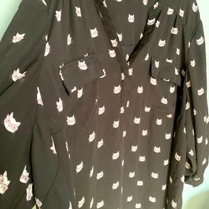 Torrid Kitty Harper Pullover Blouse